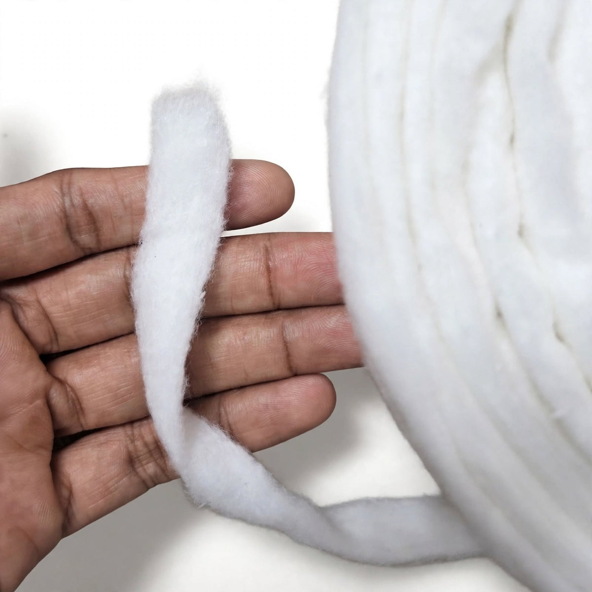 1.4 GSM Pure White Cotton Roll - 100% Natural Roll for Multi-Purpose Use - Medical, Cosmetic, Industrial & Pooja Wicks Making
