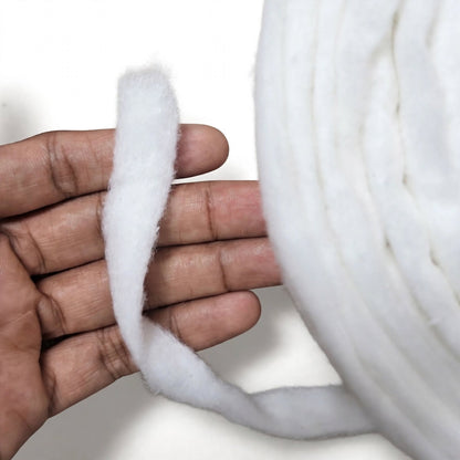 1.4 GSM Pure White Cotton Roll - 100% Natural Roll for Multi-Purpose Use - Medical, Cosmetic, Industrial & Pooja Wicks Making